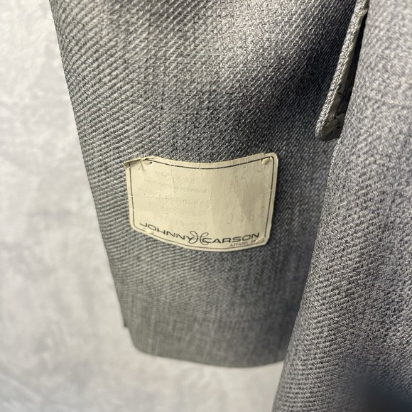 VTG Johnny Carson Concorde Men's Gray Two Piece Suit Size 42R 36 - Picture 9 of 12